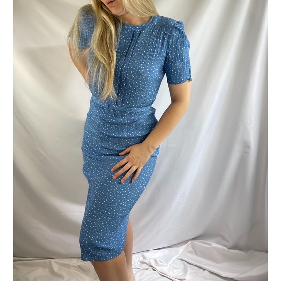 Vintage Heart Print Dress - Picture 4 of 9